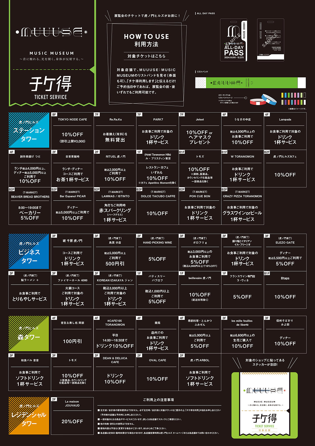 チケ得　対象店舗リスト